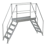 Aluminum Crossover Ladder, 5 Step, 44" Top Step_noscript