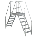 Aluminum Crossover Ladder, 6 Step, 33" Top Step_noscript