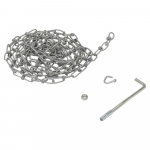 Carbon Double Loop Coil Chain with Hanger 15 Ft. Length{part}