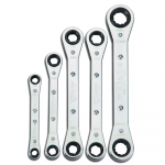 Double Head Ratcheting Box Wrenches 5 Piece Set_noscript