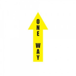 Floor Sign, Arrow, "One Way", 4x12"_noscript