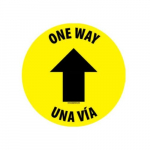 Floor Sign, "One Way", 12x12"_noscript