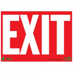 10" x 14" Glow in Dark Plastic Sign: "Exit"_noscript