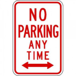 Aluminum Sign: "No Parking Anytime"_noscript