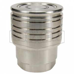 DIXON 1/4 ST COUP, 1/4 F-NPTF 316SS, LOCKING (2STF2-SS-LS)