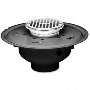 Oatey 72343 3" PVC Chrome Drain with 6" Chrome Strainer