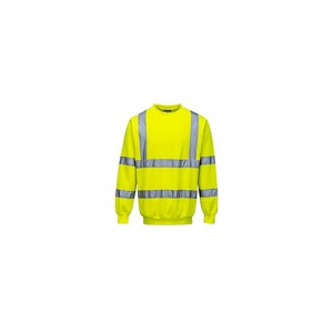 Portwest B303 High Visibility Reflective Sweatshirt Yellow, X-Large
