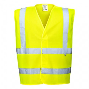 Portwest FR75 Hi-Vis Flame Resistant Vest Yellow, L/XL