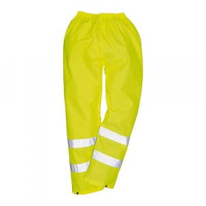 Portwest H441 Hi Vis Waterproof Rain Pants High Visibility Reflective Lightweight Safety Pants Yellow, X-Large