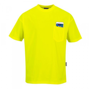 Portwest S578 Non ANSI Pocket Short Sleeve T-Shirt Yellow, Large