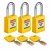 Brady NYL-YLW-38ST-KA3PK