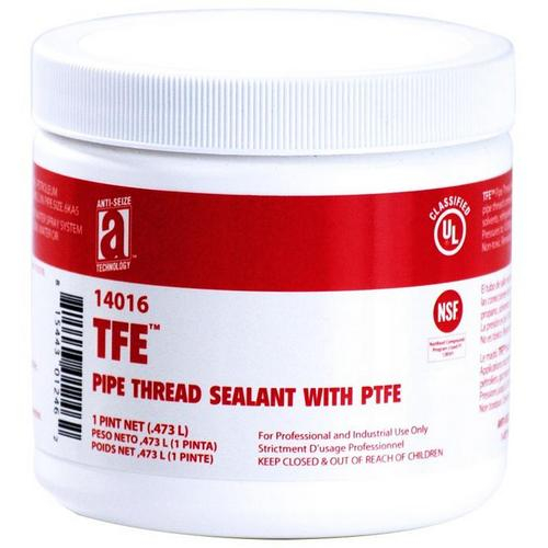 AntiSeize Technology 14016 TFE Pipe Thread Sealant with PTFE, 16 Oz. Heavy Duty Depot