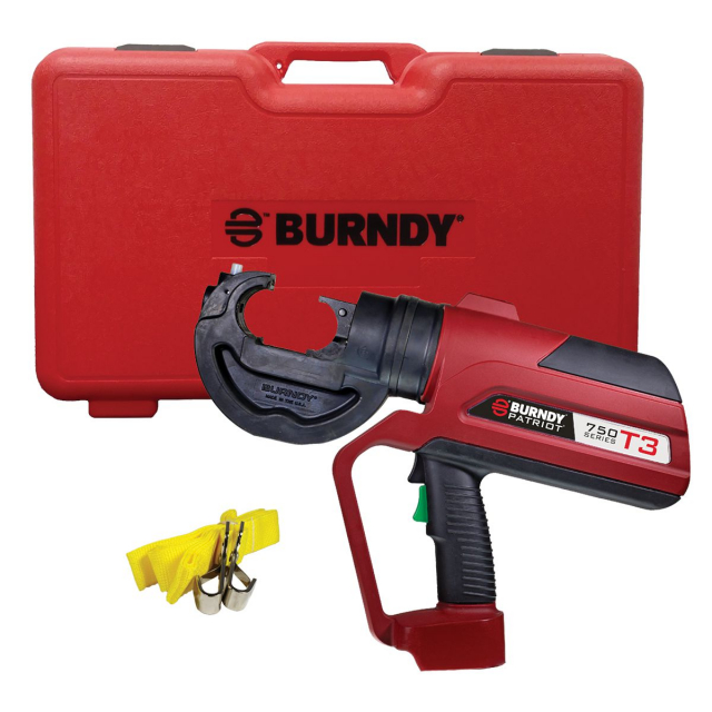 Burndy LLC PAT750T3C0002 PATRIOT 12Ton Battery Crimper, 18 VDC