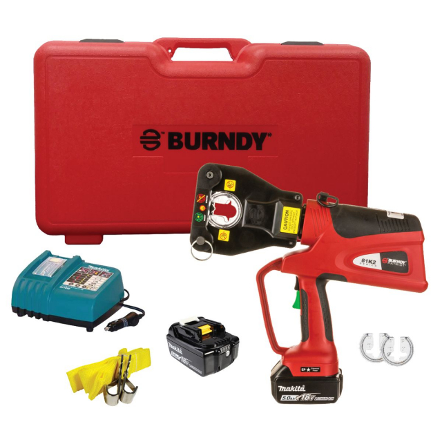 Burndy LLC PAT81K2U05D2 PATRIOT 4POINT 6Ton Latch Head Crimper, 18