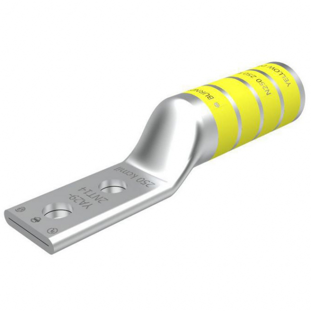 Burndy LLC YA292NT14 1/4" Compression Terminal, Yellow Color Code