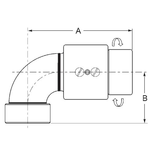 Dixon 430FXFAL00000 Style 30 4" Aluminum Swivel Joint Heavy Duty Depot