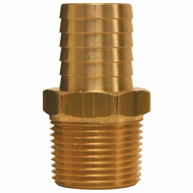 Dixon BN21 1/4" Brass Male NPT x Hose Barb, Male Thread Size 1/8