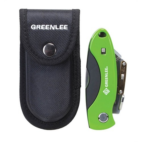 Greenlee Textron 00043 065223 Folding Knife with Storage Pouch
