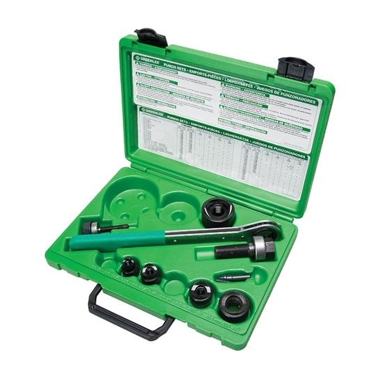 Greenlee Textron 36688 ISO16 ISO40 Manual Knockout Punch Kit