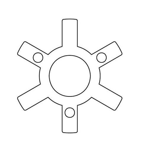Lovejoy 68514411494 Coupling, L Type Spider, Solid Center Heavy Duty