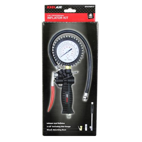 Milton EX536KIT EXELAIR Tire Inflator/Deflator Gauge Kit, (Pack of 10 Kits) Heavy Duty Depot