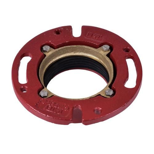 Oatey 42253 3" Cast Iron Closet Flange w/ o Test Cap, (Pack of 6 pcs