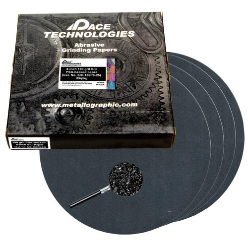 Pace Technologies SIC180P825 SiC Abrasive Grinding Paper, 8" Heavy